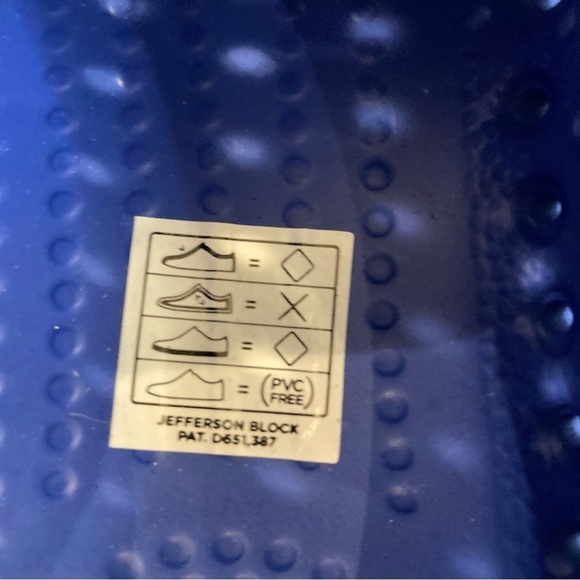 NATIVE Sz 9 Crayola  Jefferson Block Niblet Gradient Blue Slip On Fun Shoes NEW - Picture 4 of 11